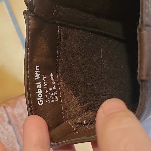 Women's Global win boots. Color brown size 8 - Picture 3 of 4